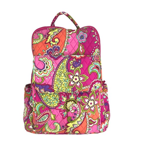 VERA BRADLEY Backpack Petal Pink Swirls 11H X 15W X 6D EUC - Picture 1 of 7